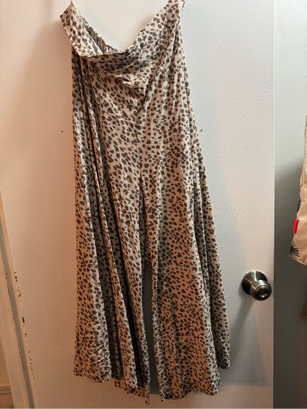 Petal & Pup Beige and Black Leopard Skater Maxi Skirt
